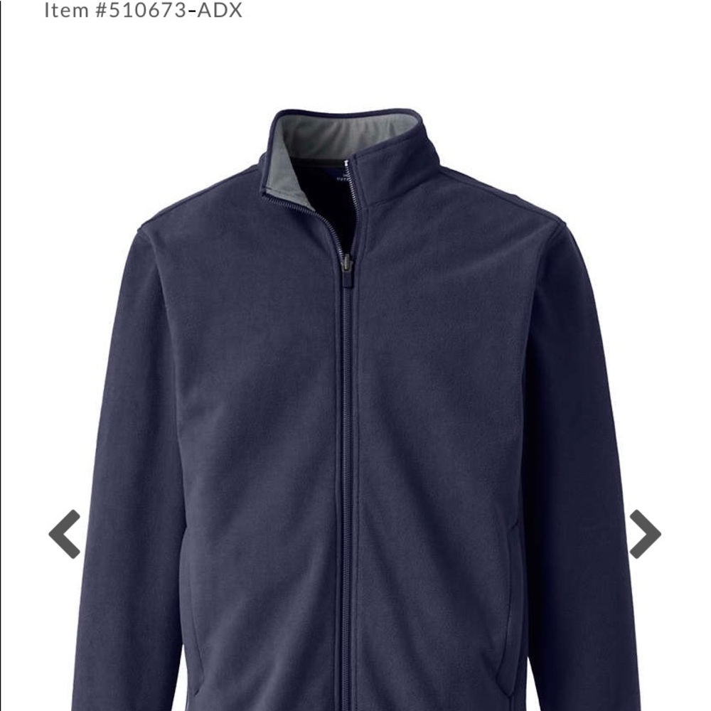 Mens Lands End Fleece Jacket